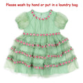 Girls Vacation Pretty Dress 2025 KS Girl Mesh Princess Dress with Tiered Skirt for Party and Birthday