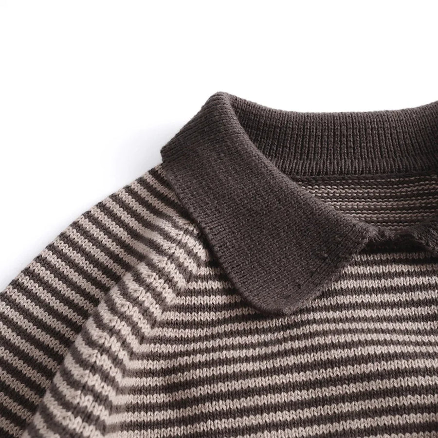 Marceau Striped Polo Knit, detail 4