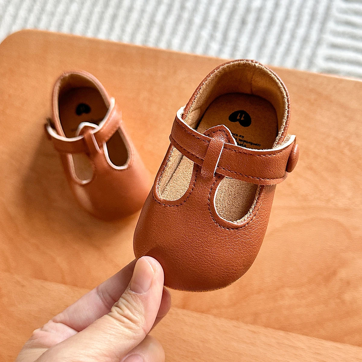 Brown Soft Sole Baby First Walkers