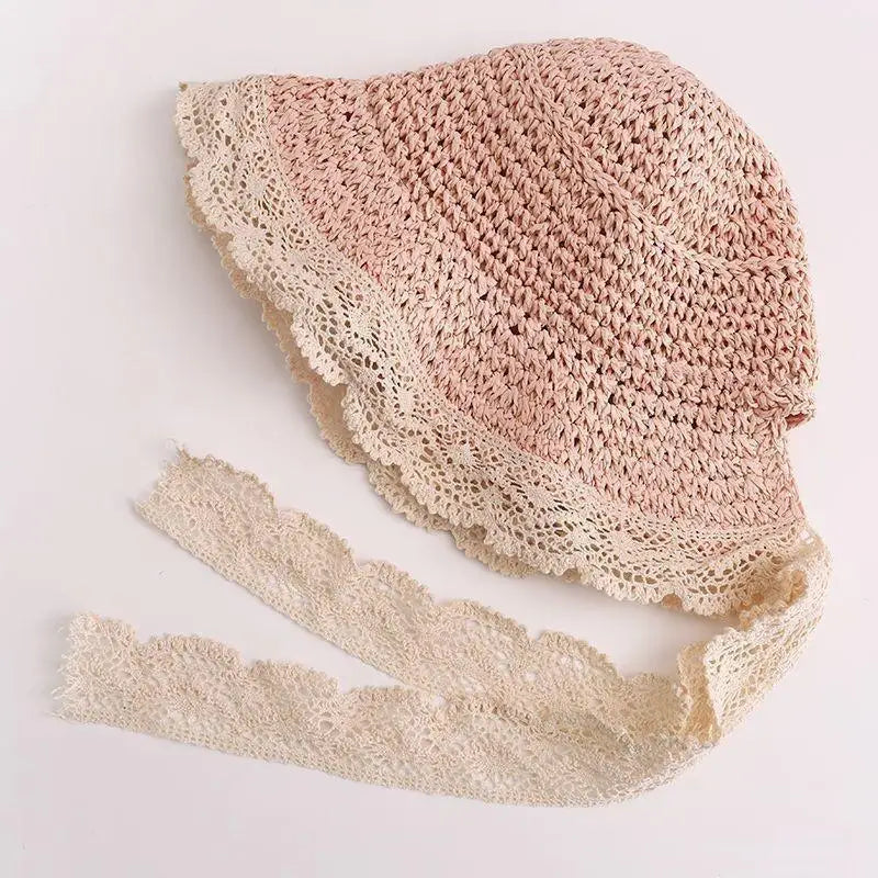 Lace Bow Baby Sun Hat