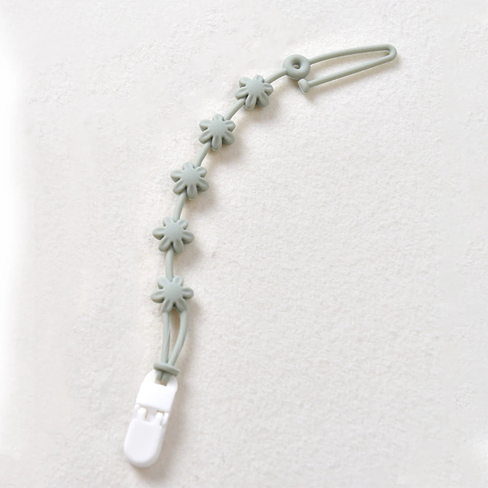 Soft Teething Pacifier Clip in multiple colors