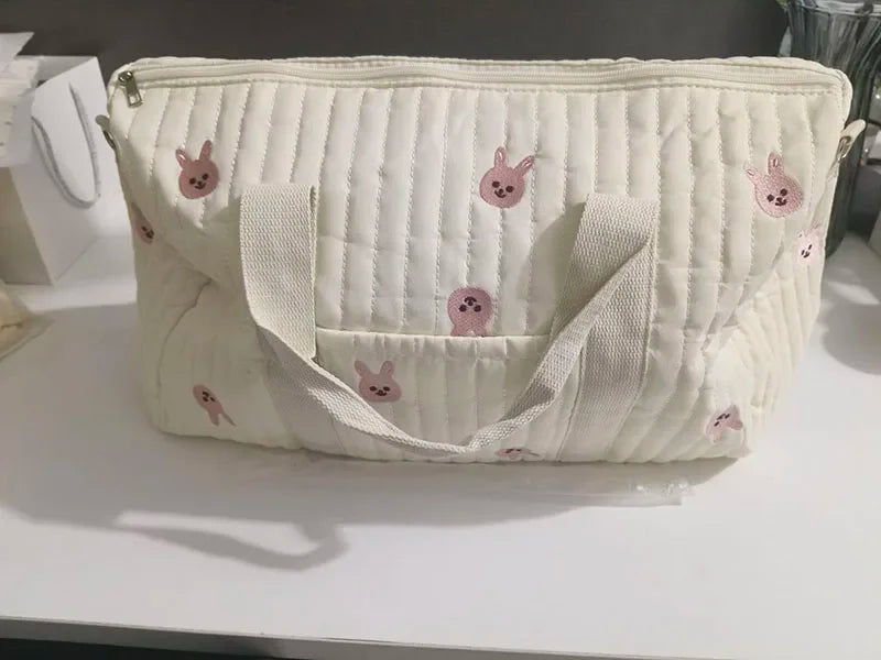 Embroidered Large Capacity Diaper Bag