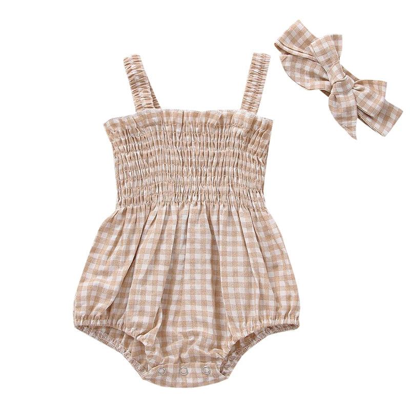 Soft cotton blend fabric of baby romper