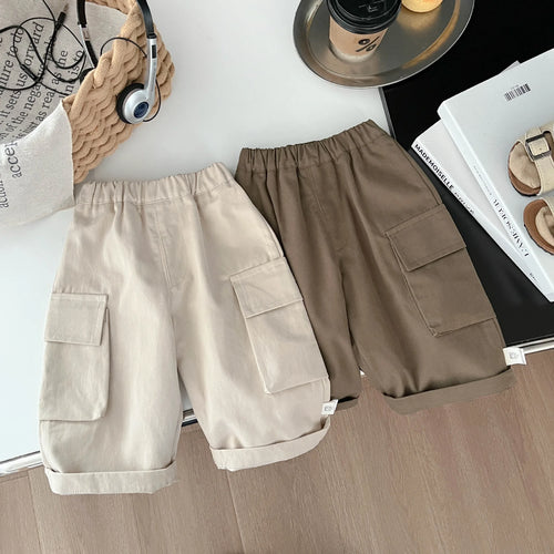 Loose Cargo Pocket Pants in Brown