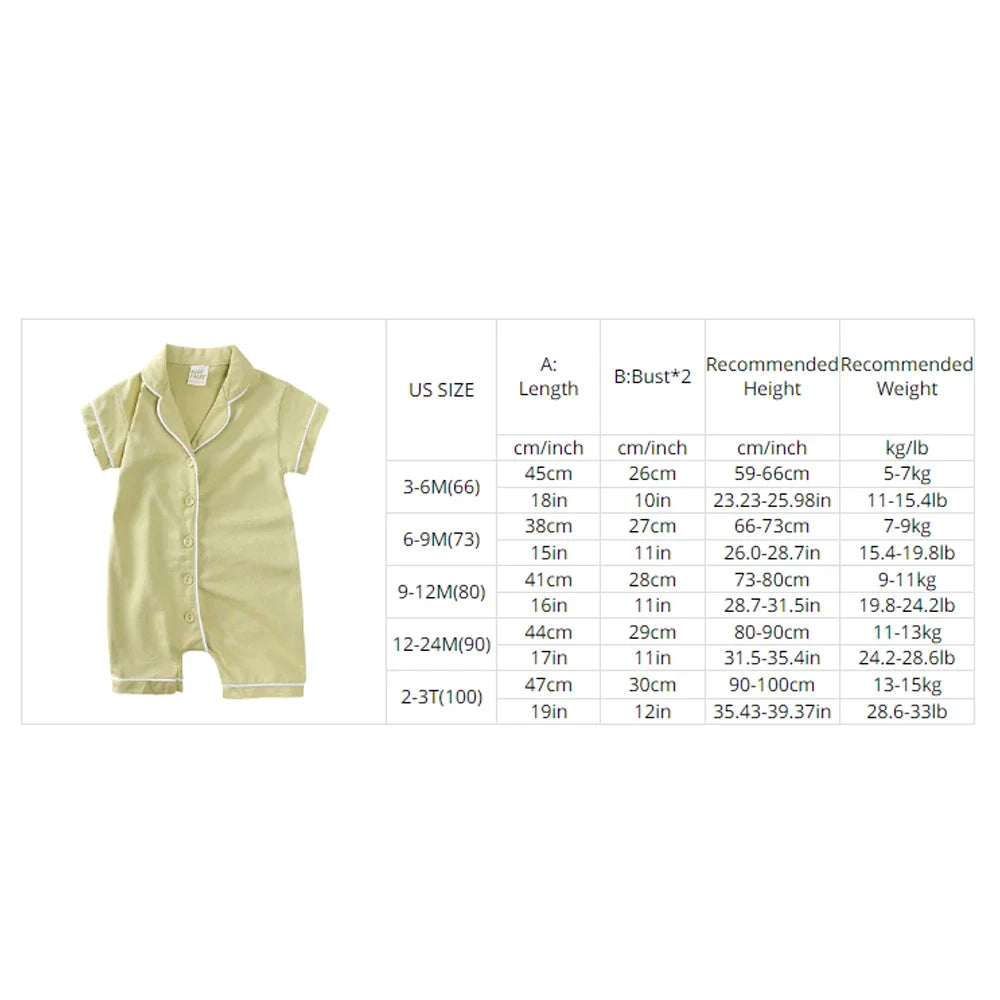 Solid Button Romper