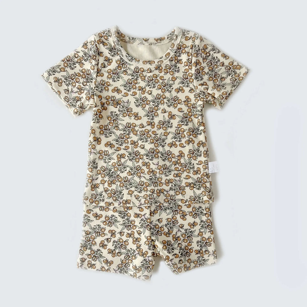 Floral Print T-Shirt and Shorts Set