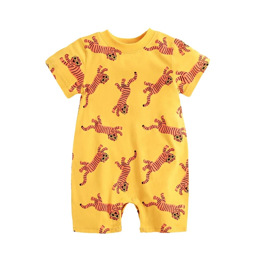 Lions Wild Life Print Romper