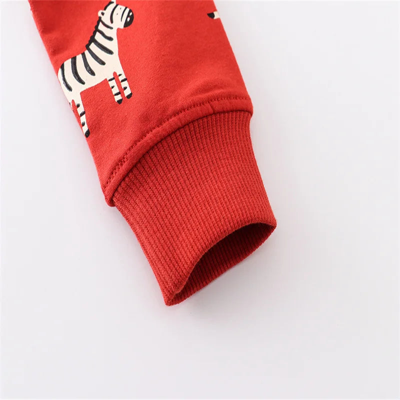 Zèbre Rouge Cotton Sweatshirt, detail 4