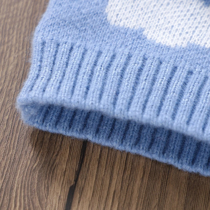 Aqua Blue Knit Sweater for Babies and Toddlers