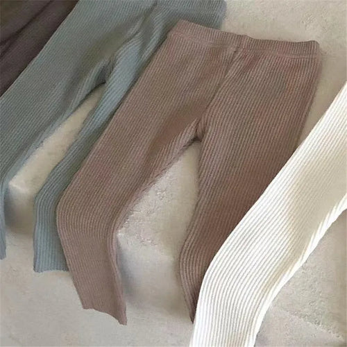 Cotton Ribbed Baby Pants, product view 2