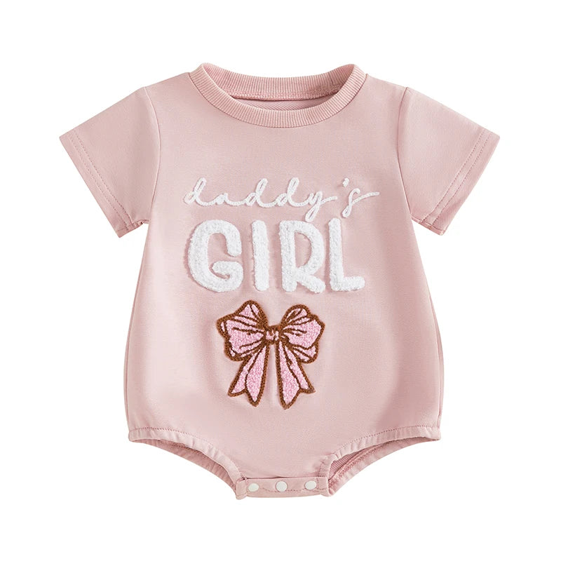 Detail of ruffle sleeves on baby romper