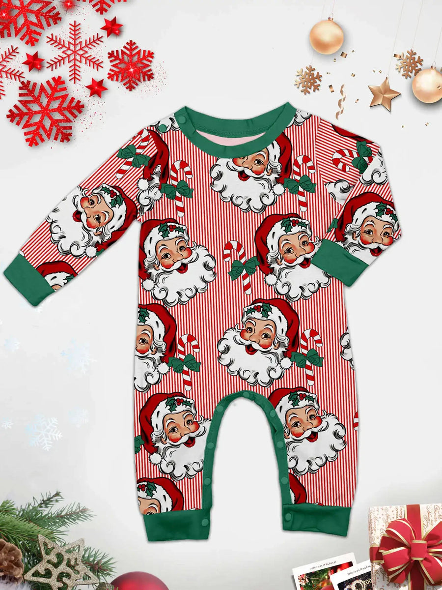 Santa Allover Print Family Christmas Pajamas