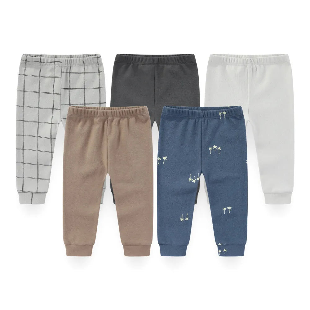 Solid Color Cotton Baby Pants