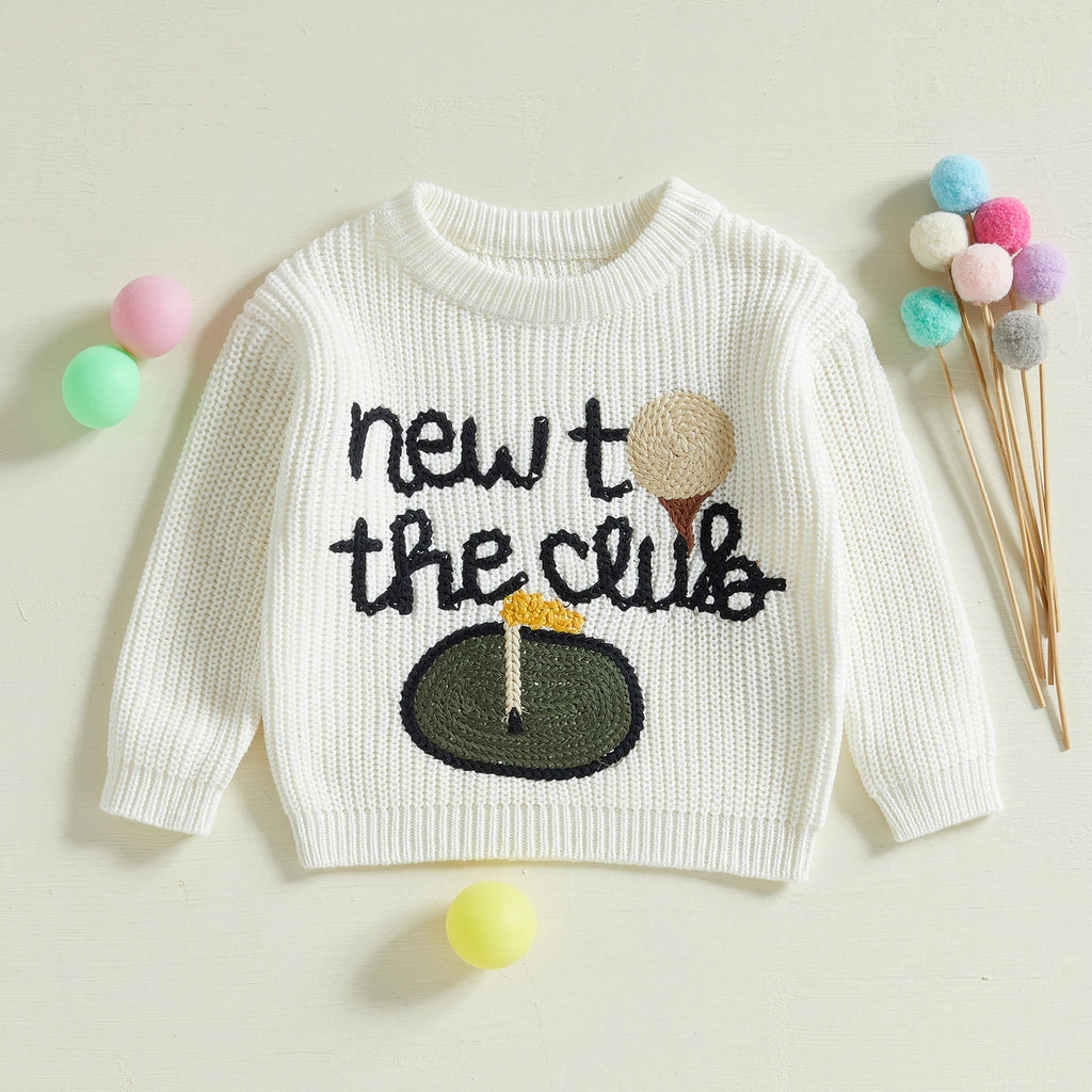 Soft Knitwear Baby Sweater in Autumn Colors