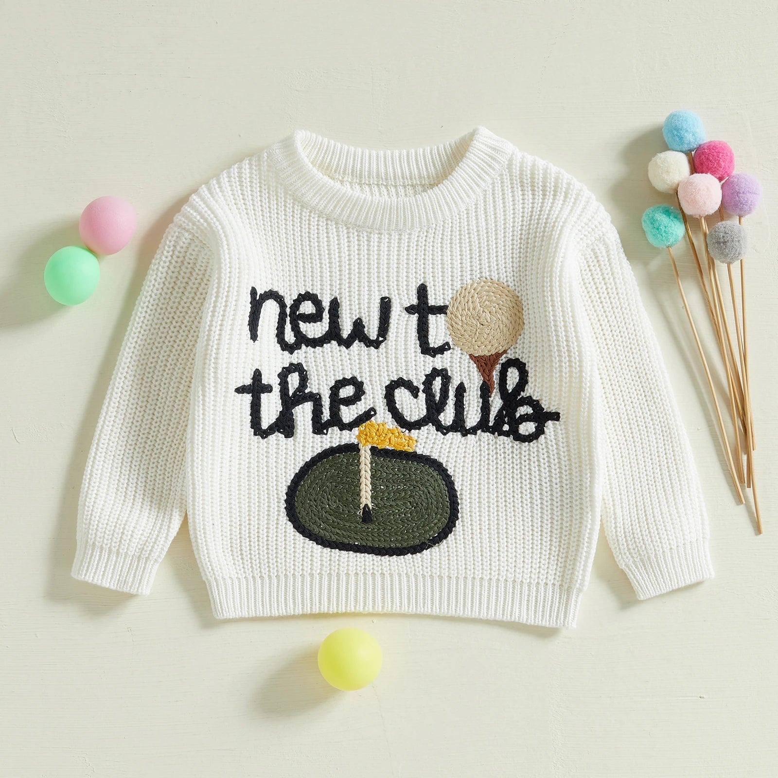 Soft Knitwear Baby Sweater in Autumn Colors