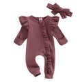 Snowberry Ruffle Bow Romper