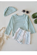 Printed Long Sleeve Swimwear Set for Toddlers