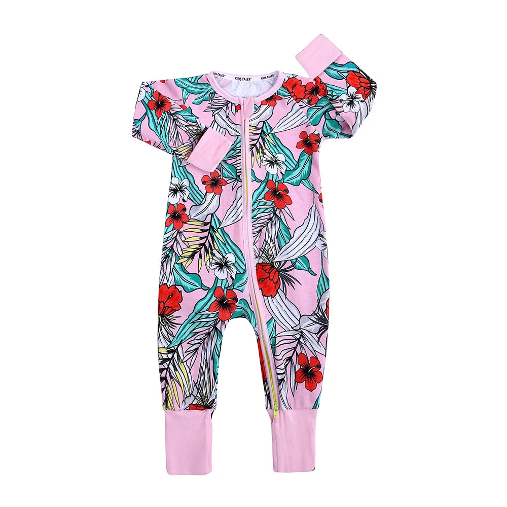 Soft Cotton Long Sleeve Romper