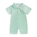 Fairway Stripe Polo Romper