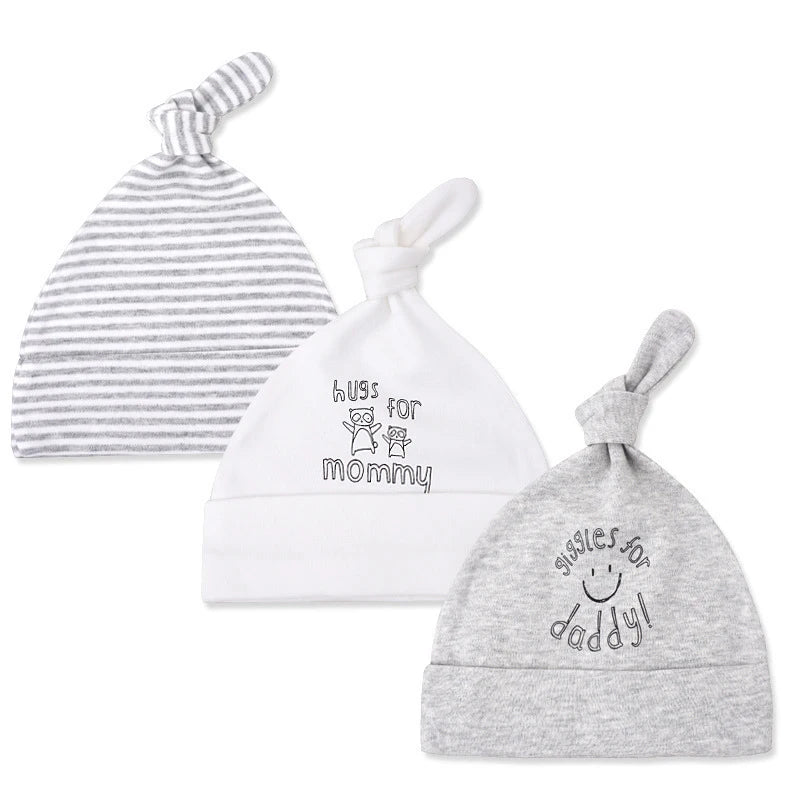 Cotton Cartoon Baby Cap Set