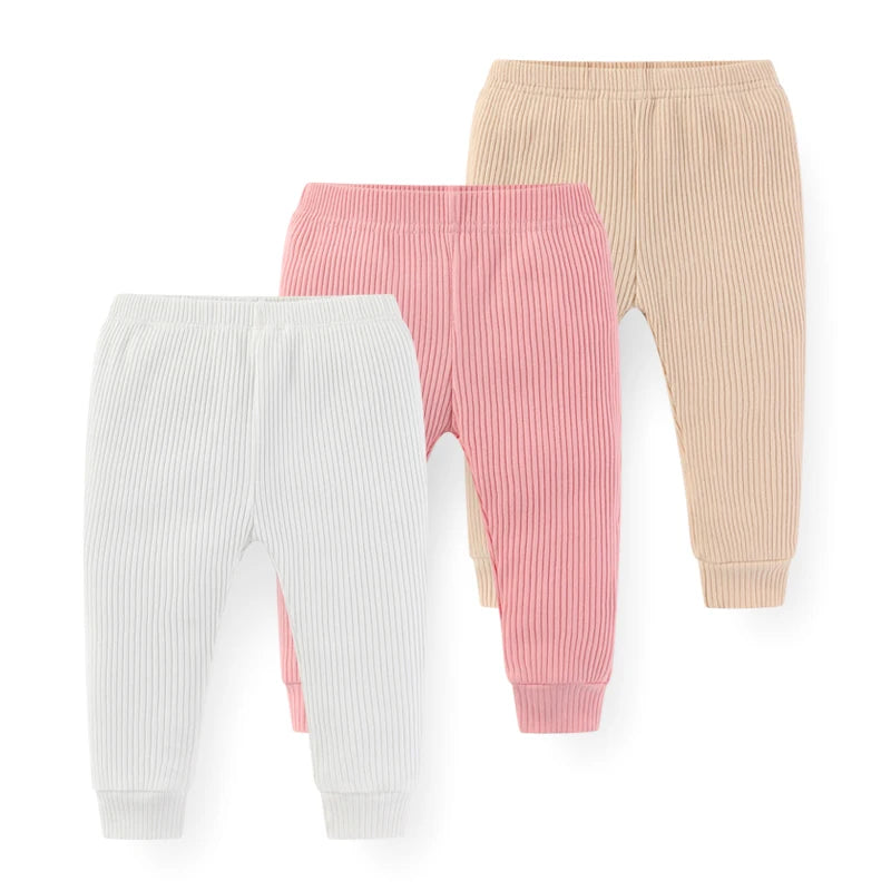 Solid Cotton Baby Pants Set, product view 4
