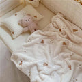 Cartoon Pattern Baby Blanket folded neatly