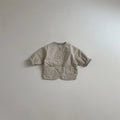 Plaid long sleeve cotton coat for baby and toddler styled outfit