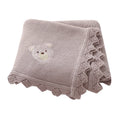 Knitted Bear Cartoon Baby Blanket