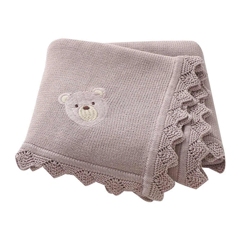 Knitted Bear Cartoon Baby Blanket, product view 14