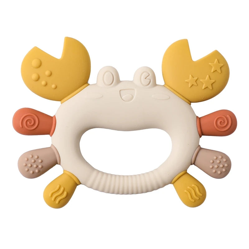 Crab-Shaped Silicone Baby Teether, product view 13