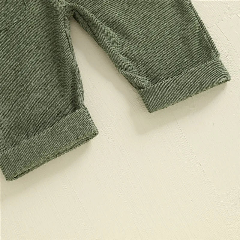Baby Suspender Pants Jumpsuit Sleeveless Design Detail