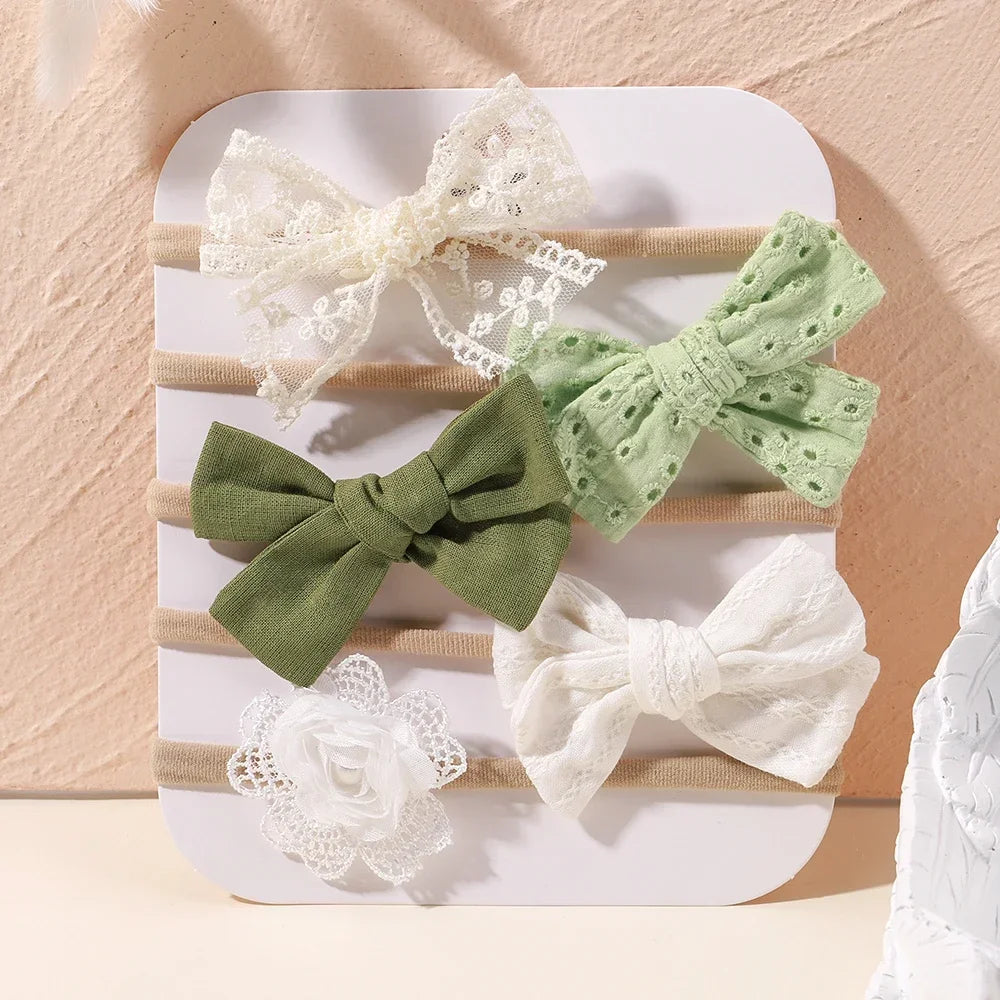 Floral Lace Bow Headband
