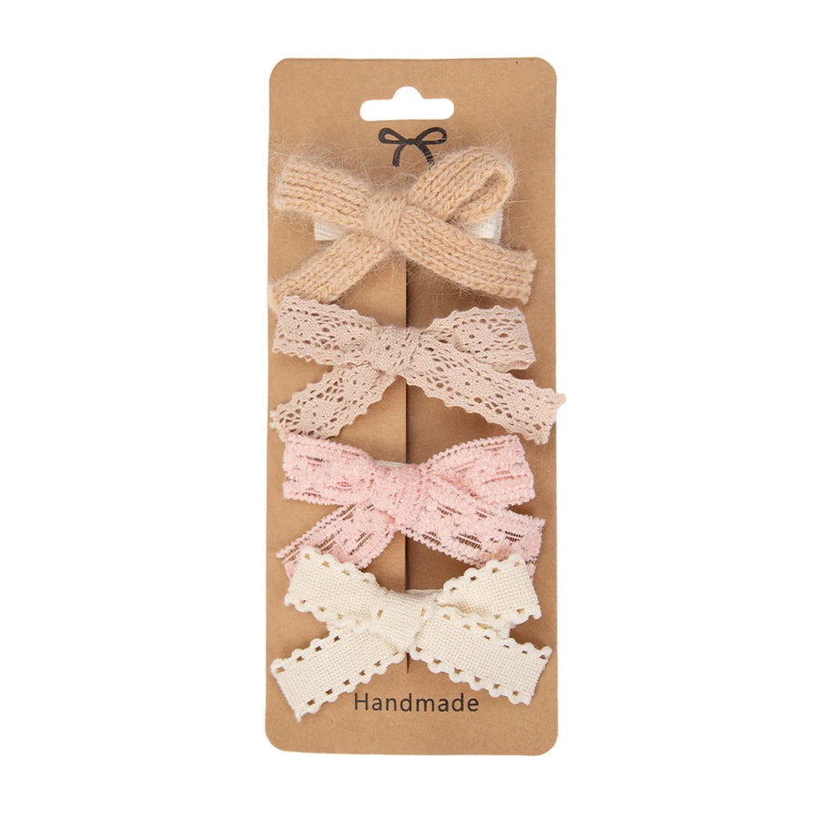Lace Trim Hair Bow Set, product view 13
