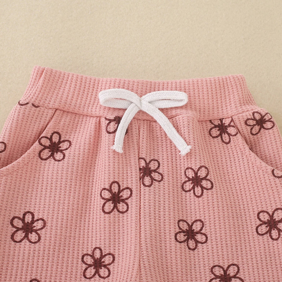 Petite Fleur Pink Tee & Shorts Set – detail 5