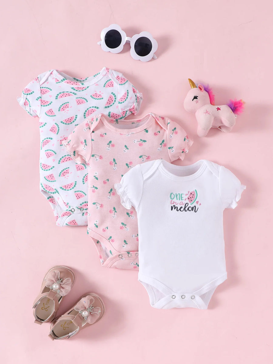Girly Gentle Bodysuit Set (3-Pack), product view 10