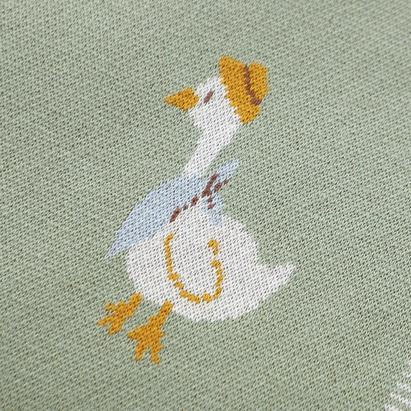 Cartoon Plaid Baby Blanket