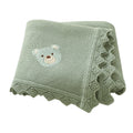 Knitted Bear Cartoon Baby Blanket