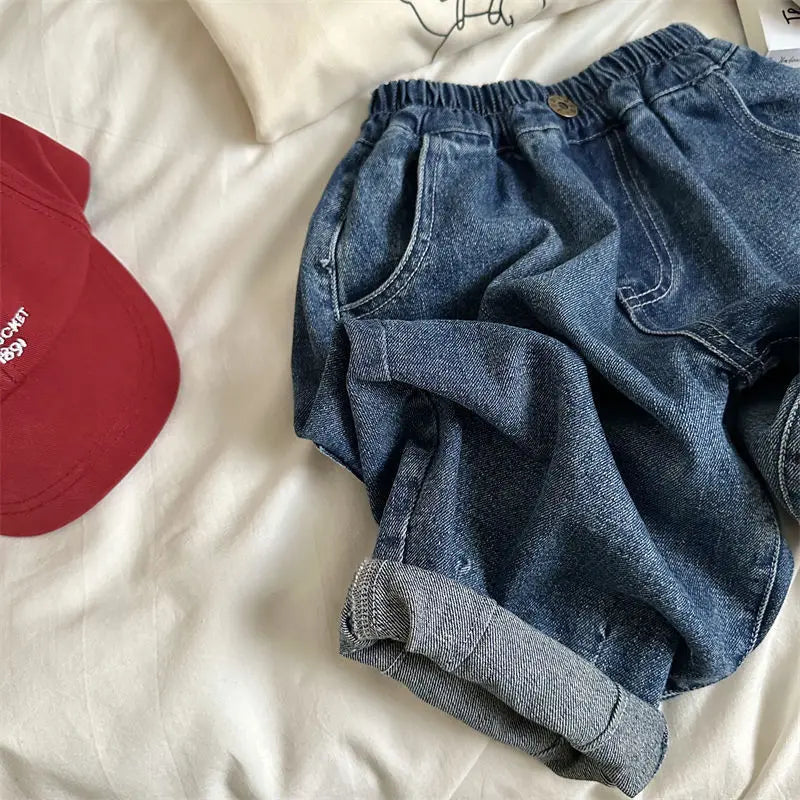 Comfortable Blue Denim Pants for Active Kids