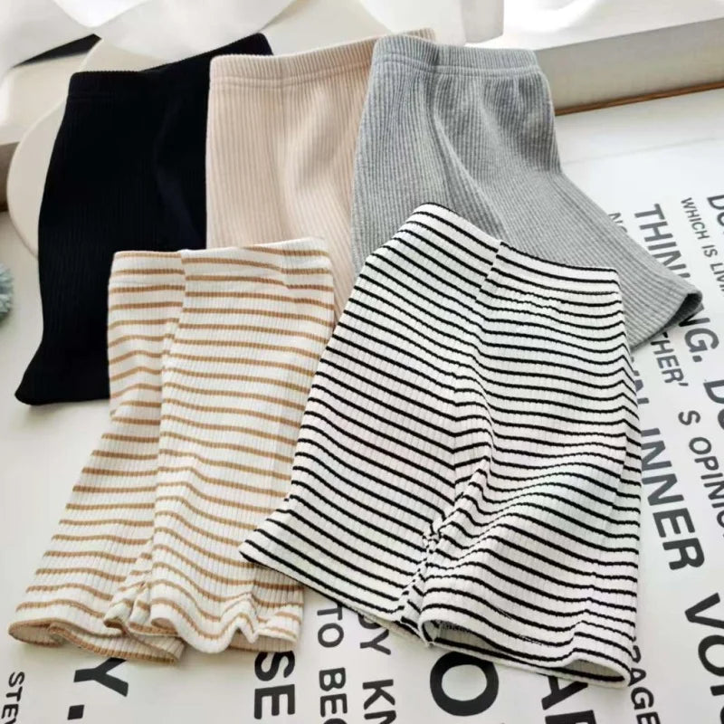 Striped Ribbed Shorts, product view 2