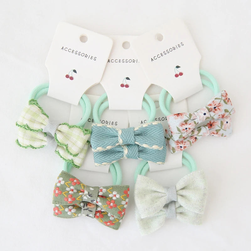 Floral Bow Hair Accessories Set, product view 4