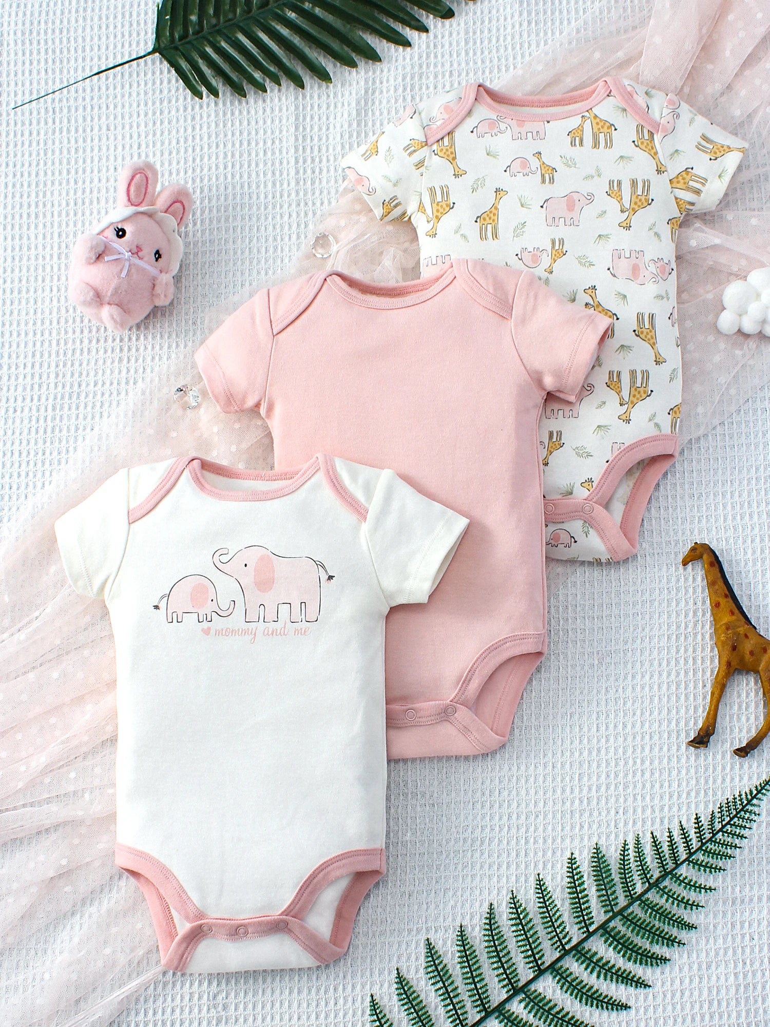 Girly Gentle Bodysuit Set (3-Pack)