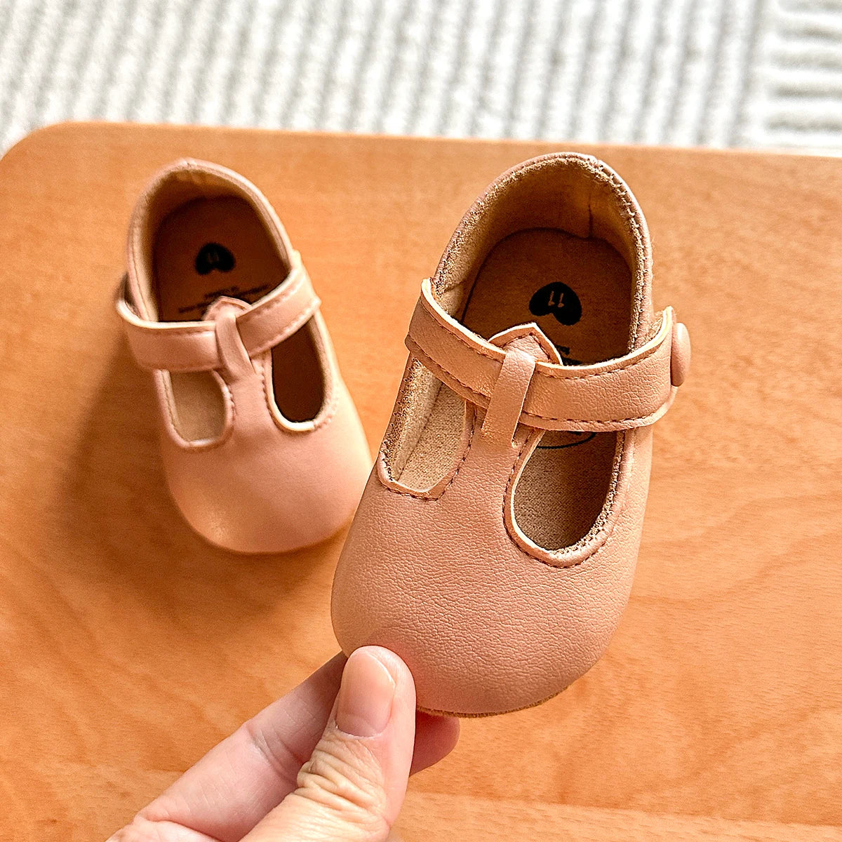 Pink Soft Sole Baby First Walkers