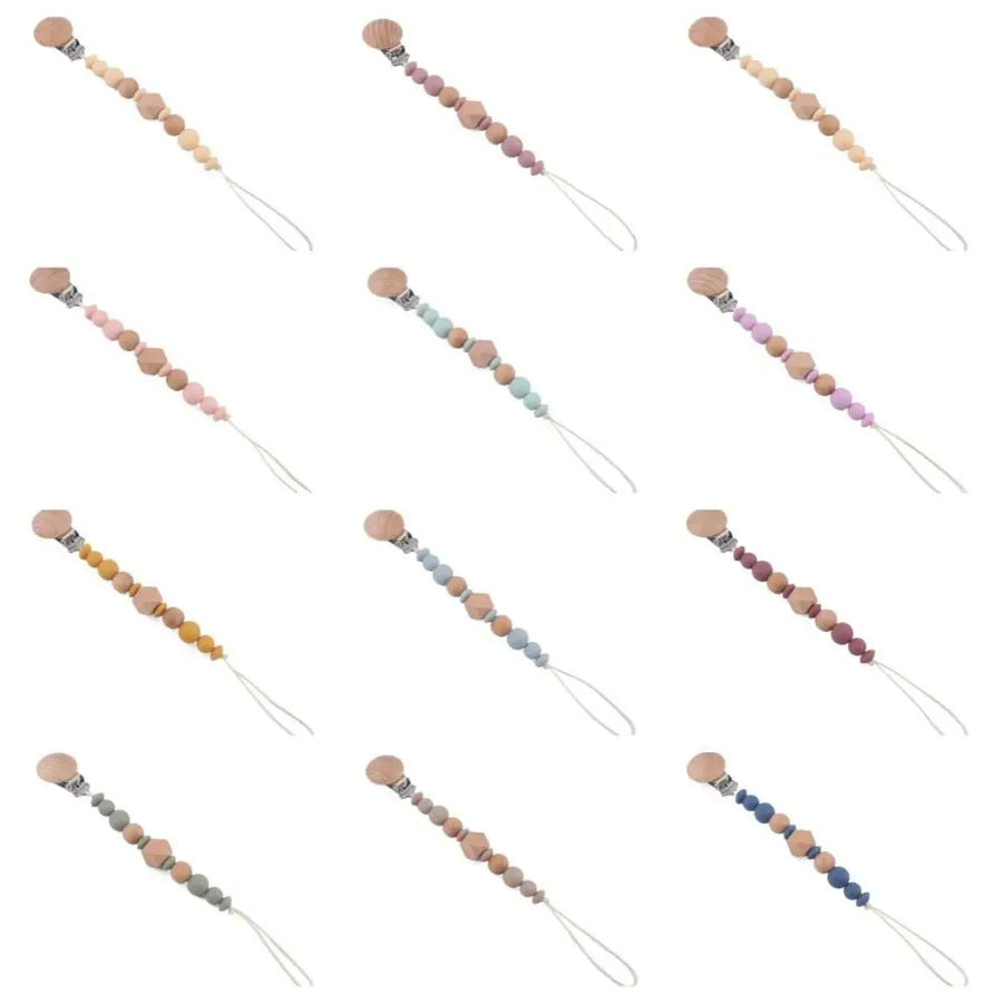 Octagonal Bead Pacifier Clip, product view 5