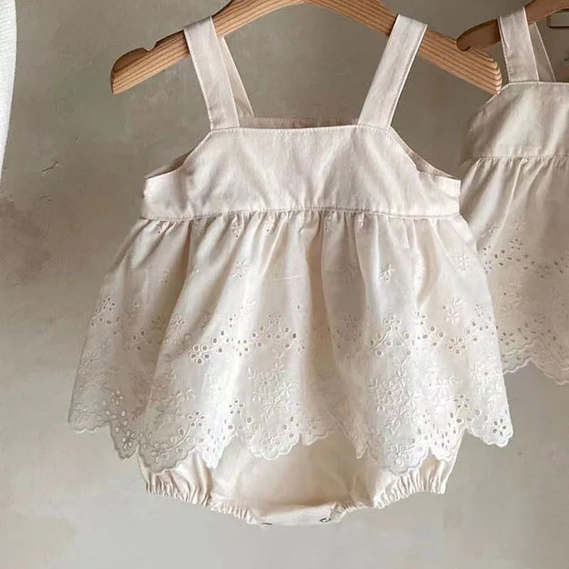 Korean Style Summer Baby Girl Bodysuit One Piece Clothing Jumpsuit