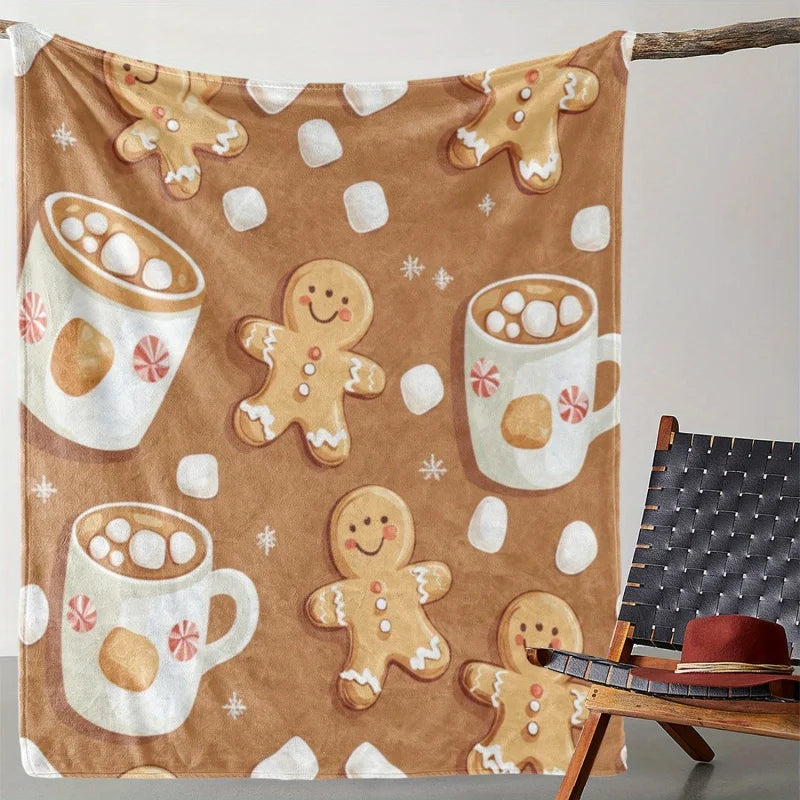Marshmallow Cocoa Throw Blanket
