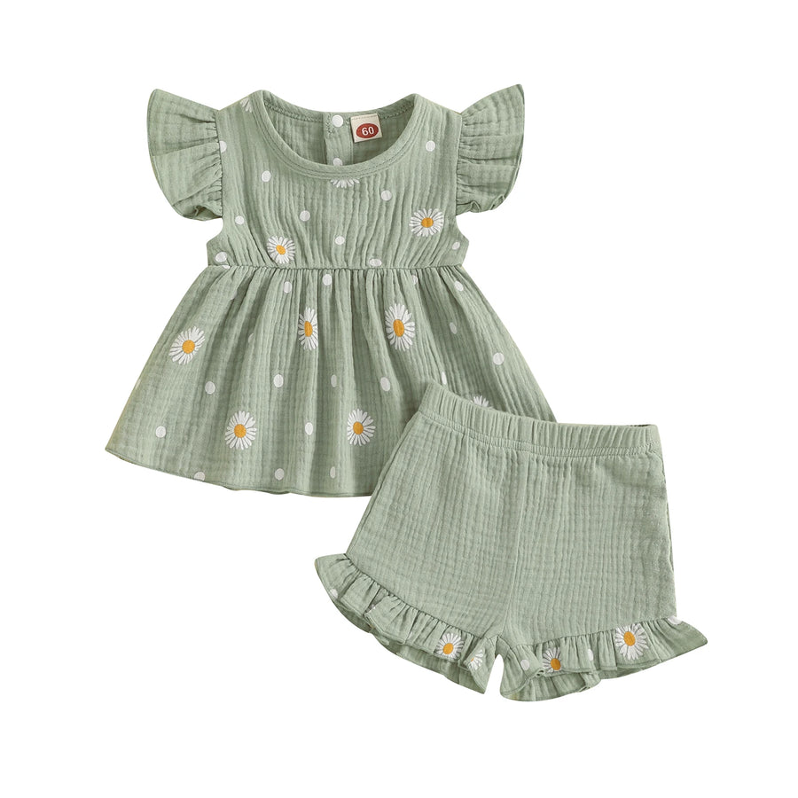 Marguerite Ruffle Top & Shorts Set – detail 7