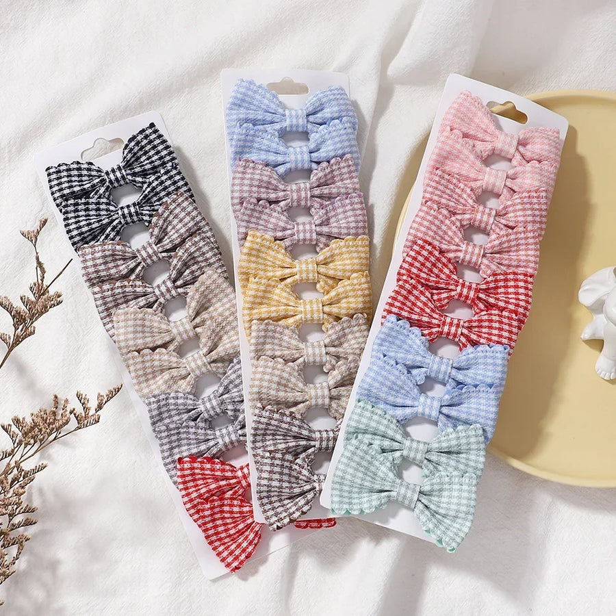 Plaid Print Hairpin Set, product view 3
