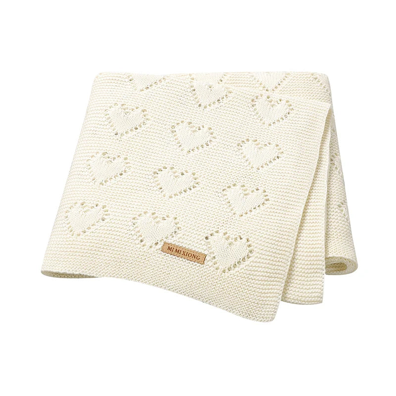Knitted Cotton Baby Blanket