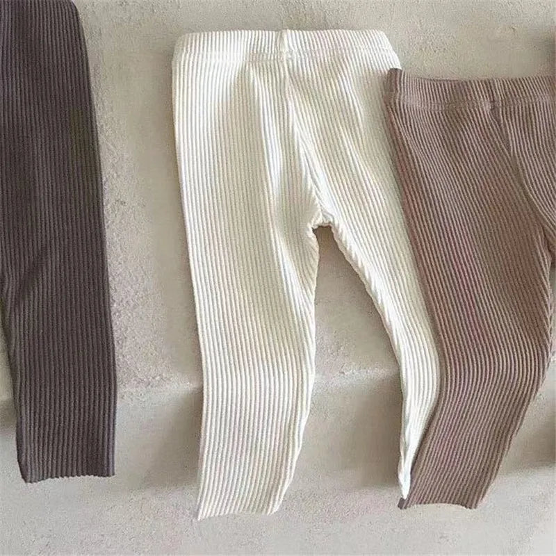 Cotton Ribbed Baby Pants