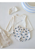 Printed Long Sleeve Swimwear Set for Toddlers